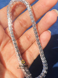 Radiant Moissanite 925 Silver Diamond Studded Bracelet