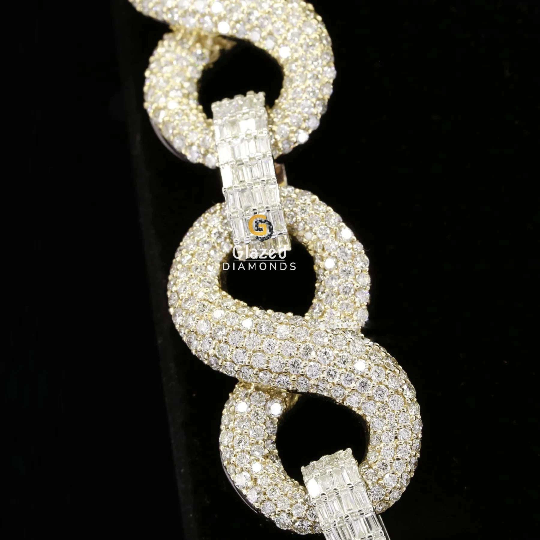 22MM Hip Hop Moissanite Infinity Link Iced Out Chain