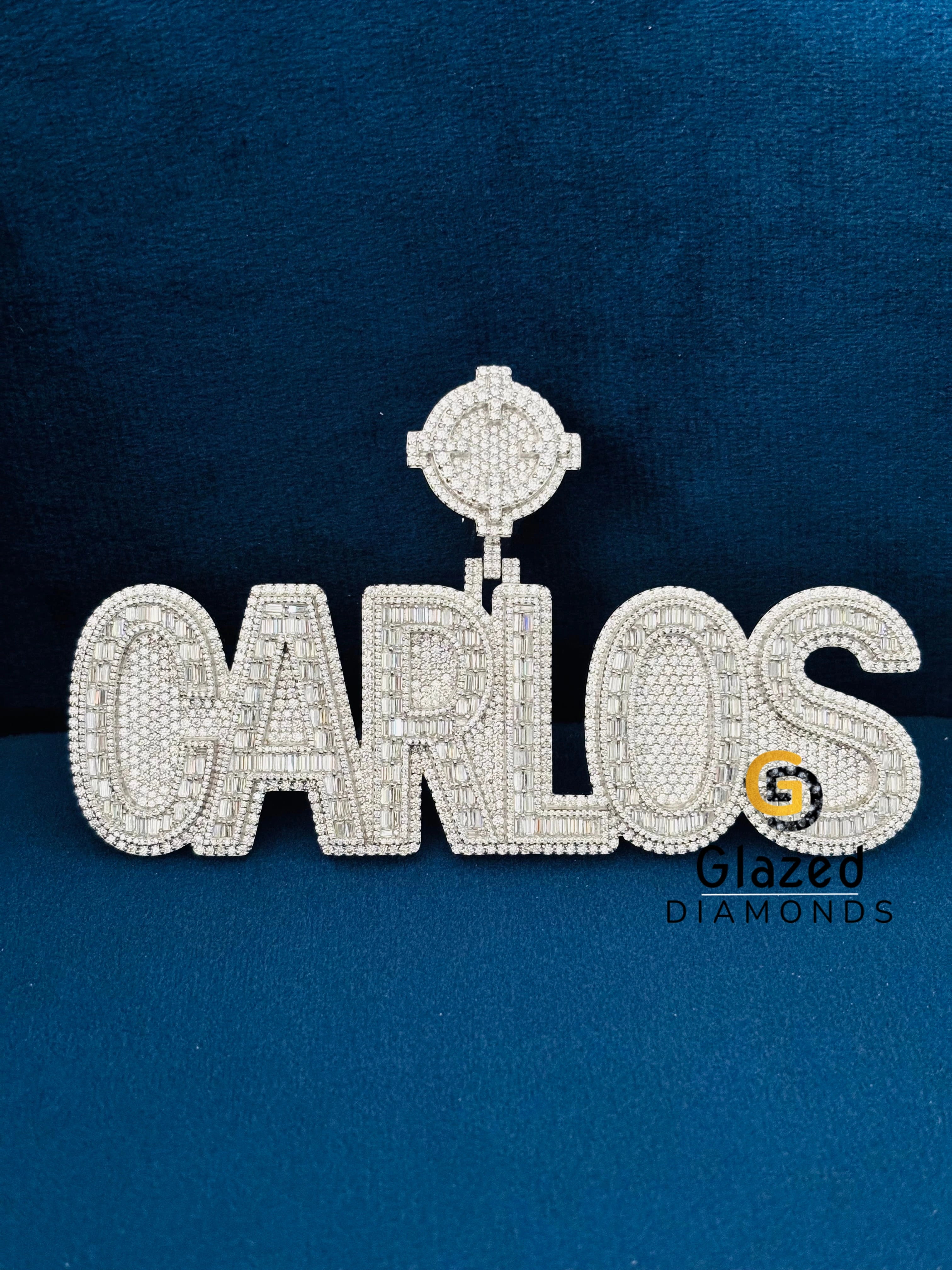 Rapper Baguette Latter Pendant For Men