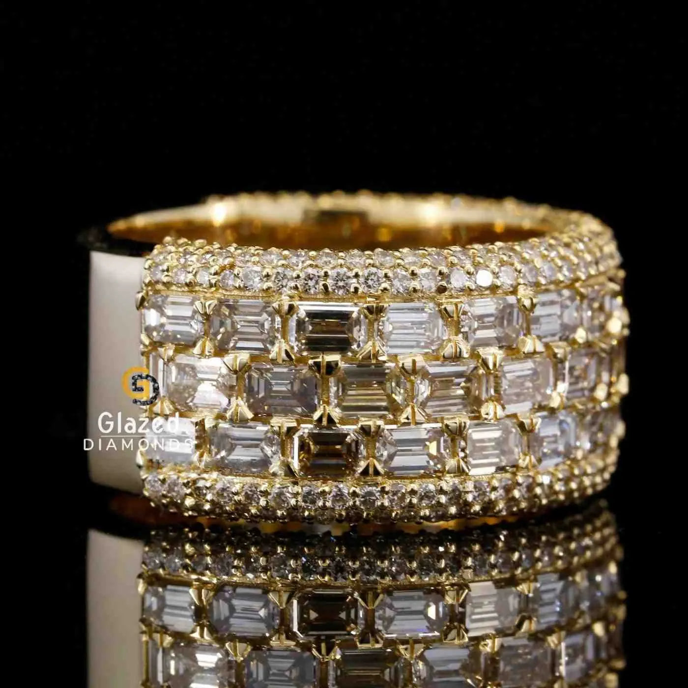 Rapper Moissanite Ring