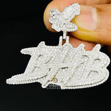 Custom Hip Hop Name Letter BHB Pendant With Eagle Bail