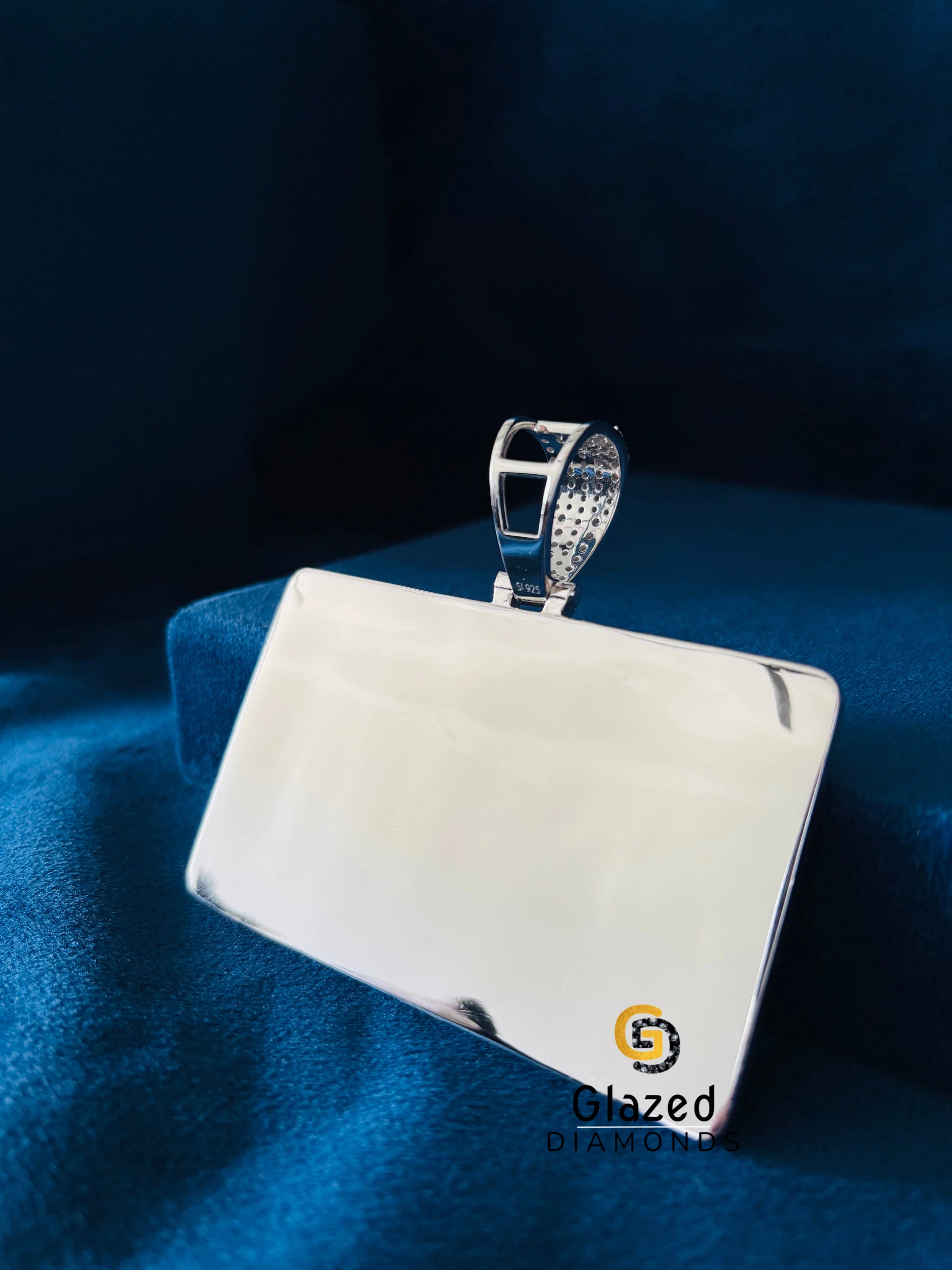 Real Iced Out Moissanite Credit Card Pendant