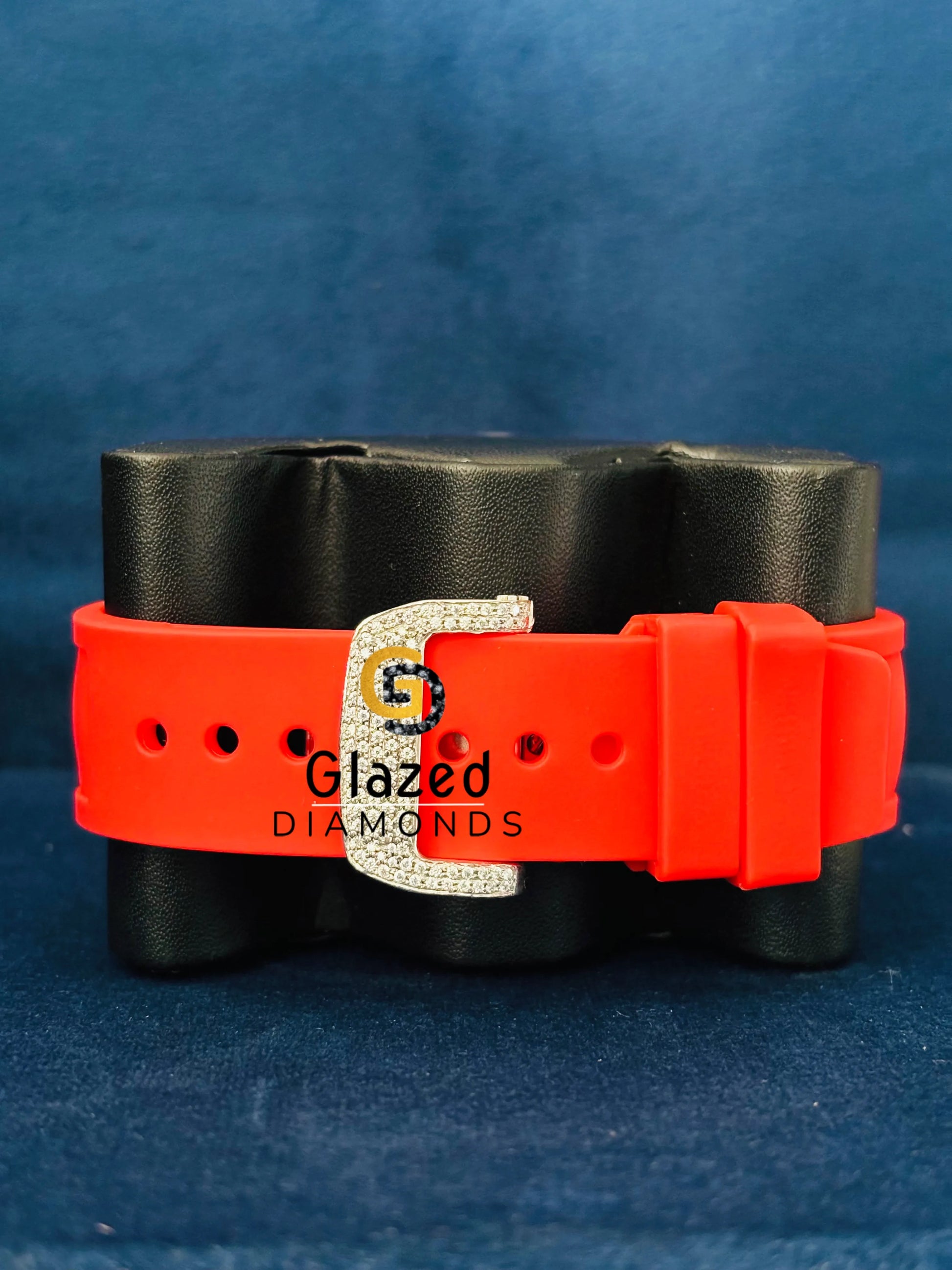 Red Silicon Strap Skeleton Bust Down Watch 