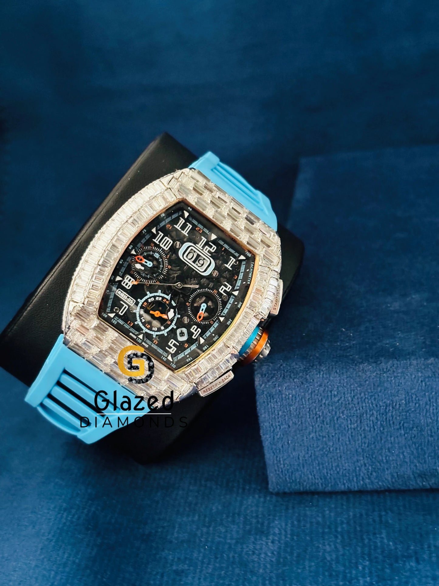 Richard Mile Moissanite Baguette Watch