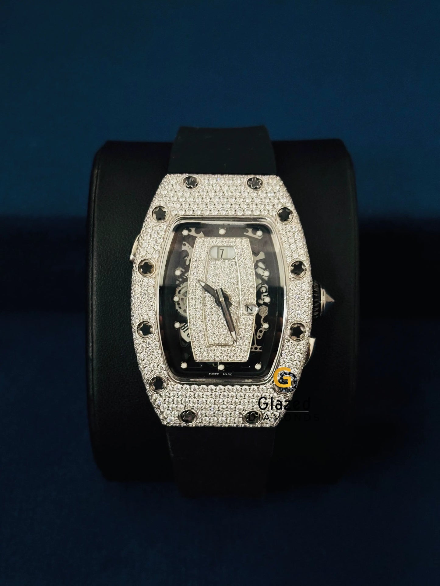 Richard Mille Moissanite Skeleton Dial Watch For Men