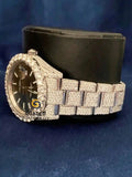 Roman Dial Fully Iced Out VVs Moissanite Diamond Studded Watch