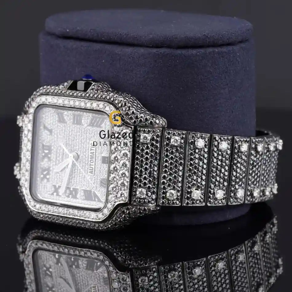 Roman Digit Moissanite Watch