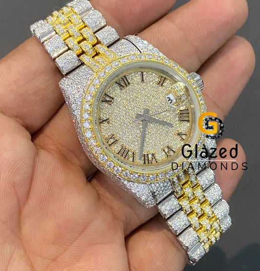 Roman Number Dial Hip Hop Watch