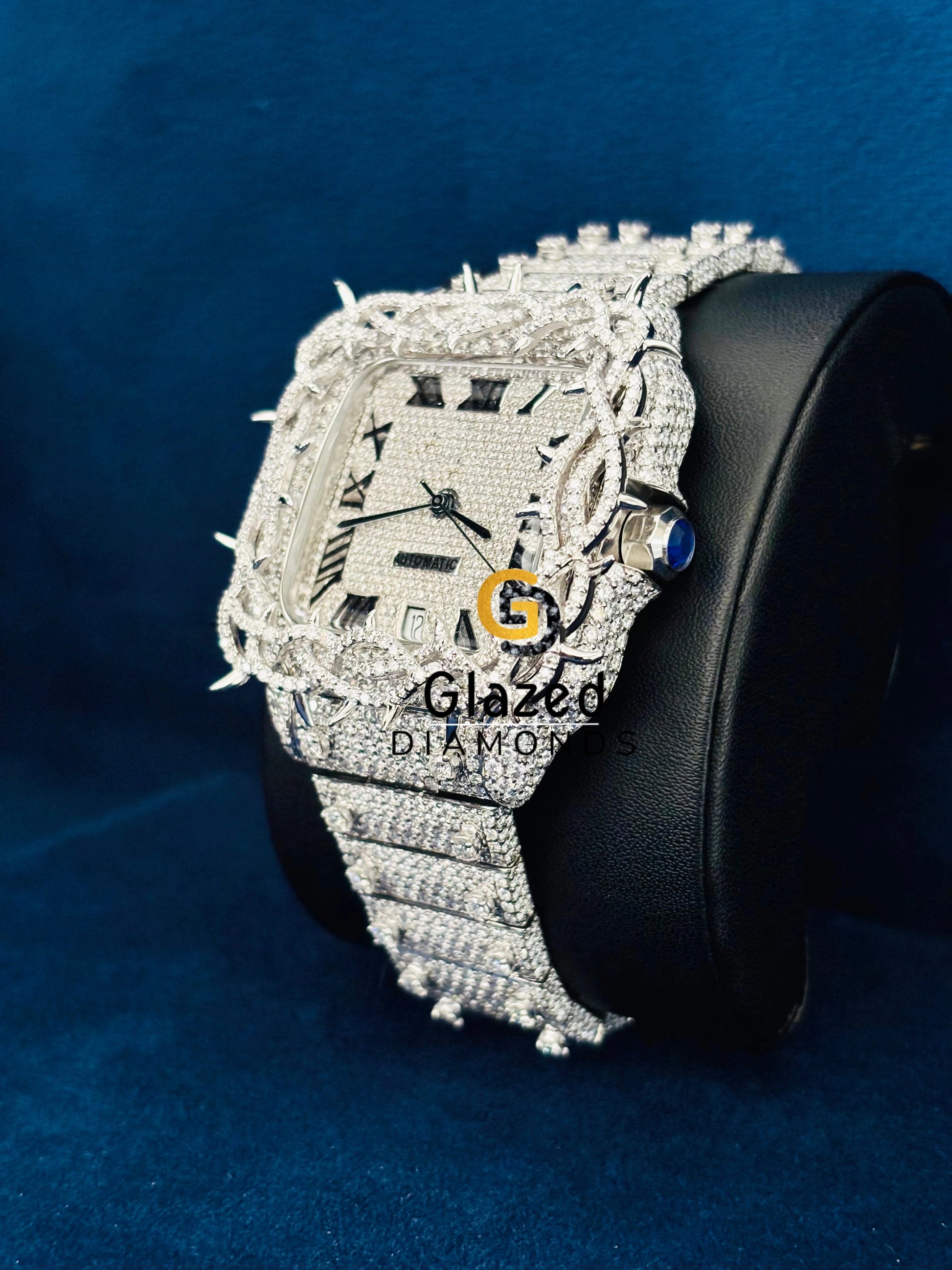 Roman Number Thrown Crown Watch For Him