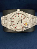 Roman Red Dial D Colorless Moissanite VVs Hip Hop Watch