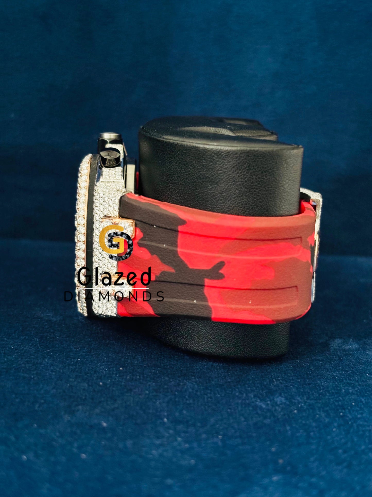 Rose Gold Plated Moissanite Face Dial Watch