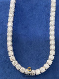 5MM Unisex Round Moissanite Tennis Chain Necklaces