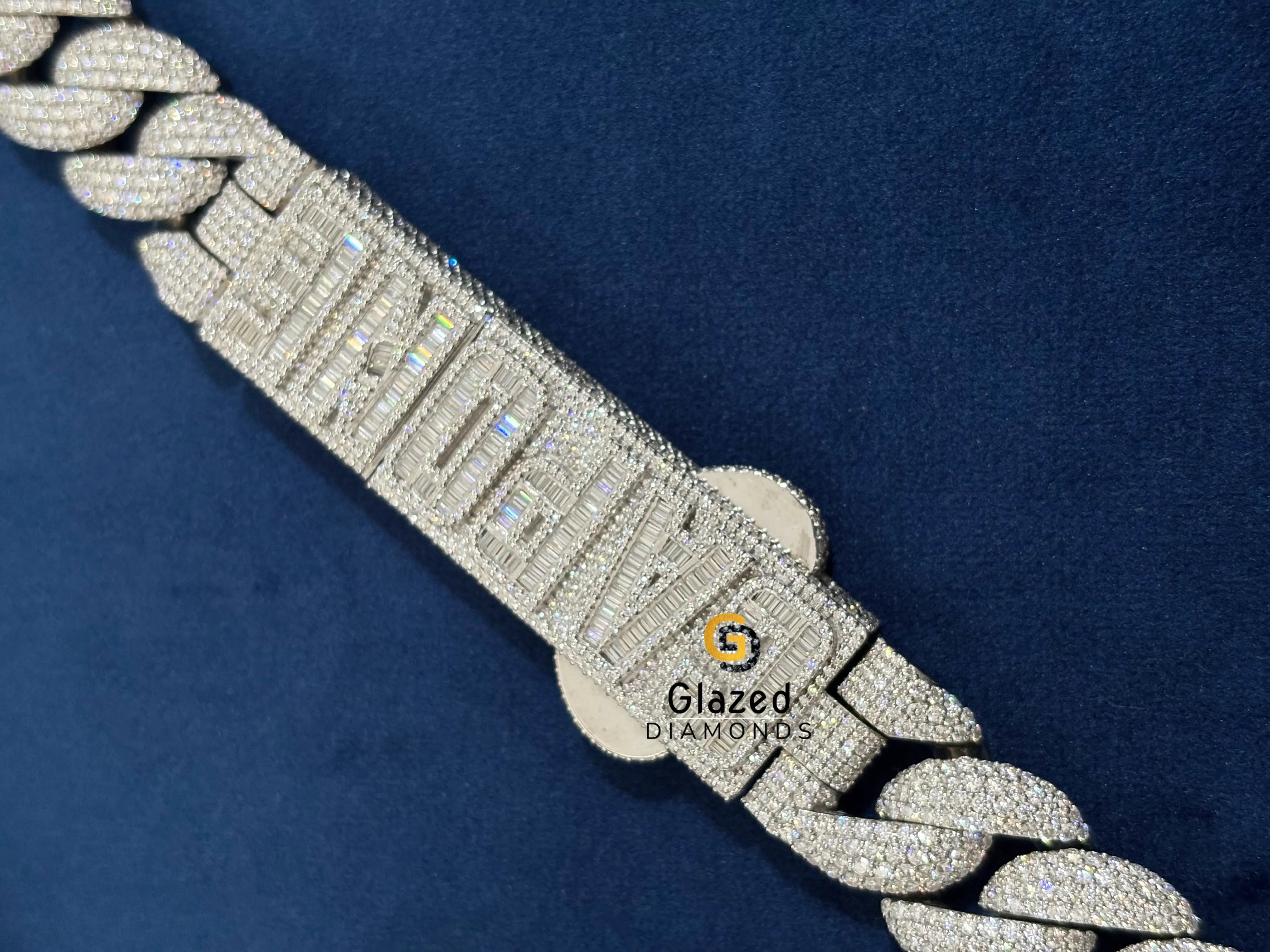 Round_Baguette Hip Hop Fully Iced Out Chain