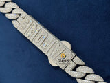 Round_Baguette Hip Hop Fully Iced Out Chain