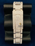 Round_Baguette Moissanite Diamond Studded Watch