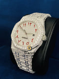 Round Moissanite Arabic Dial Watch