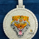 Round Moissanite Diamond Studded Custom Enamel Pendant