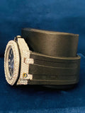 Round Moissanite Face Dial Hip Hop Watch