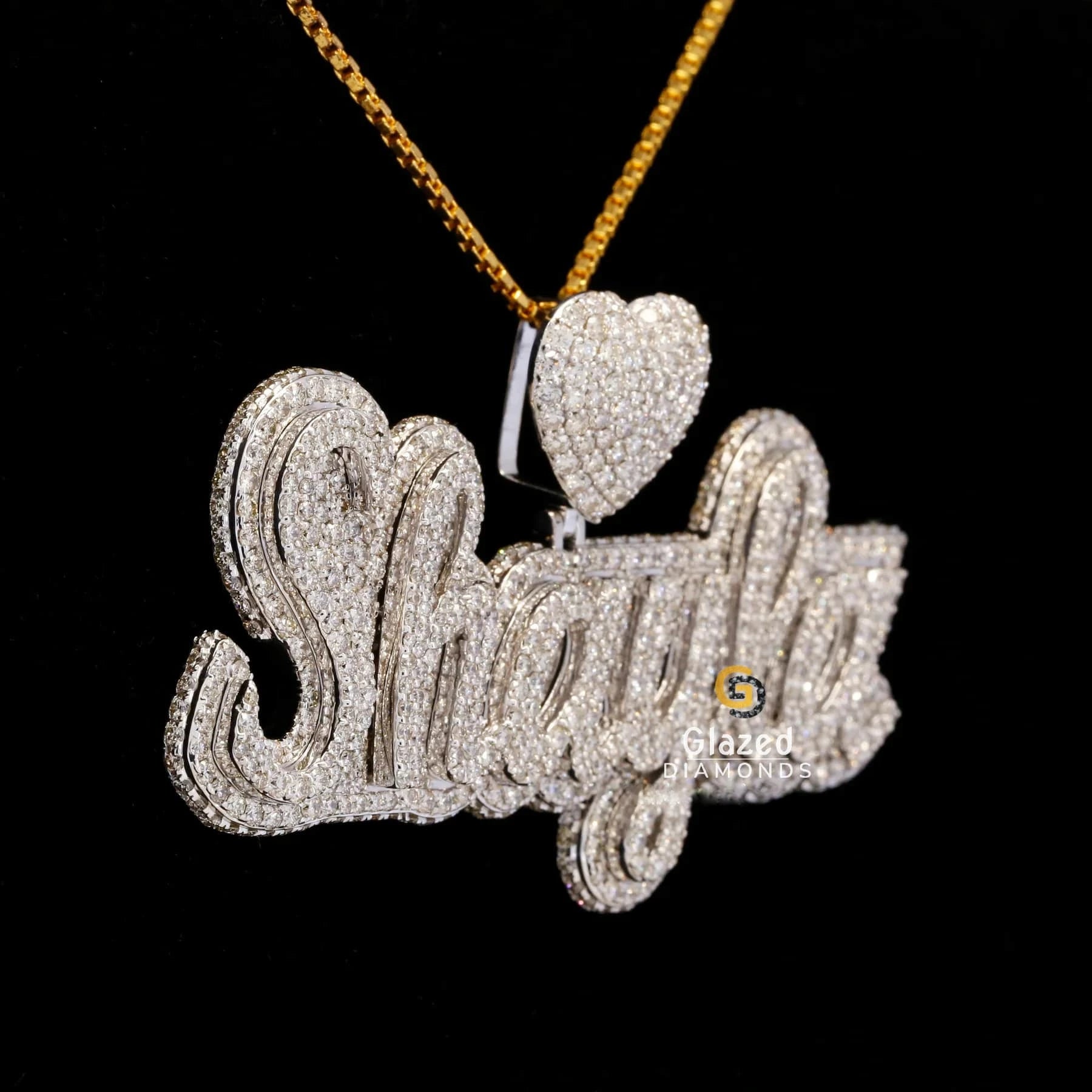 Round Moissanite Hip Hop Diamond Pendant