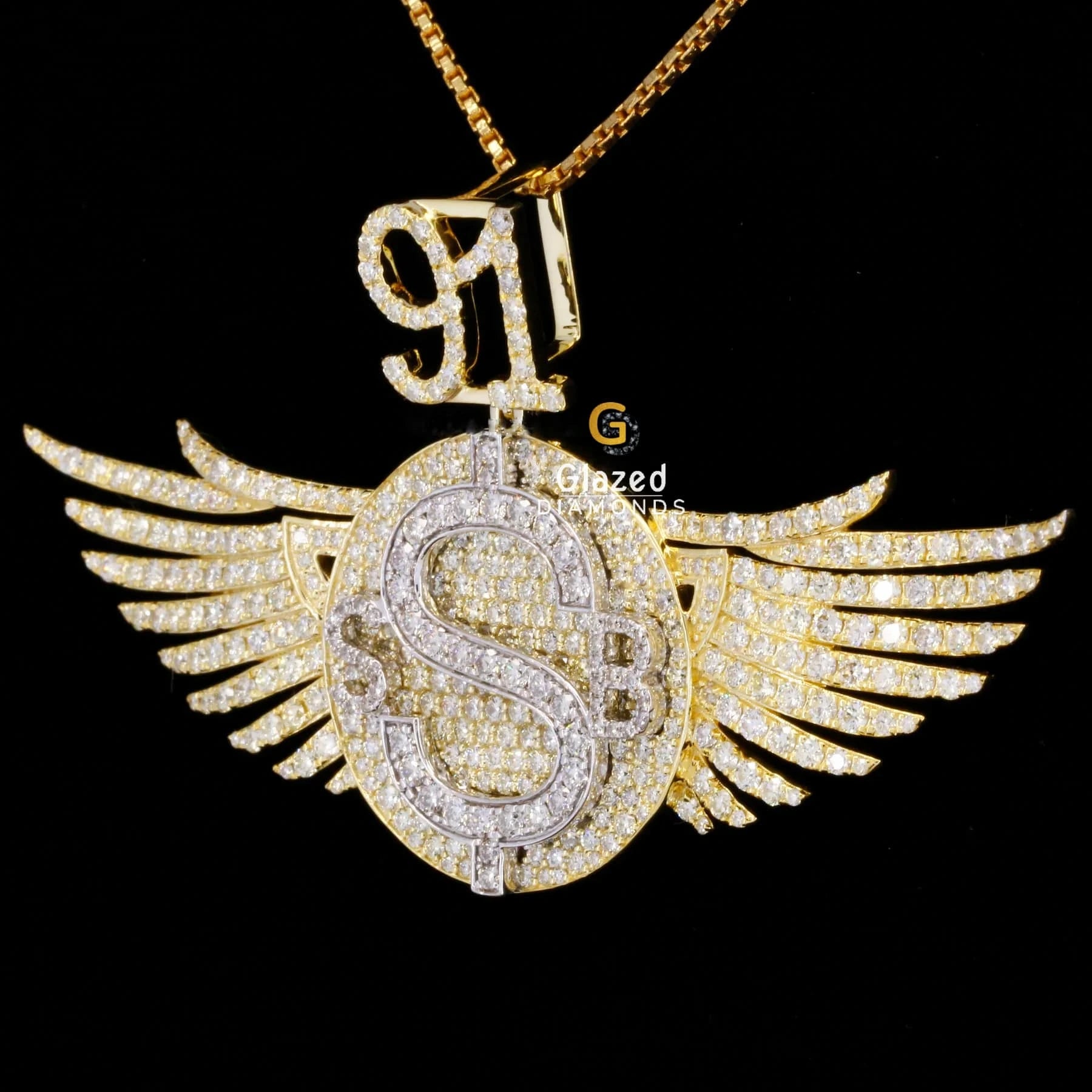 Round Moissanite Hip Hop Pendant