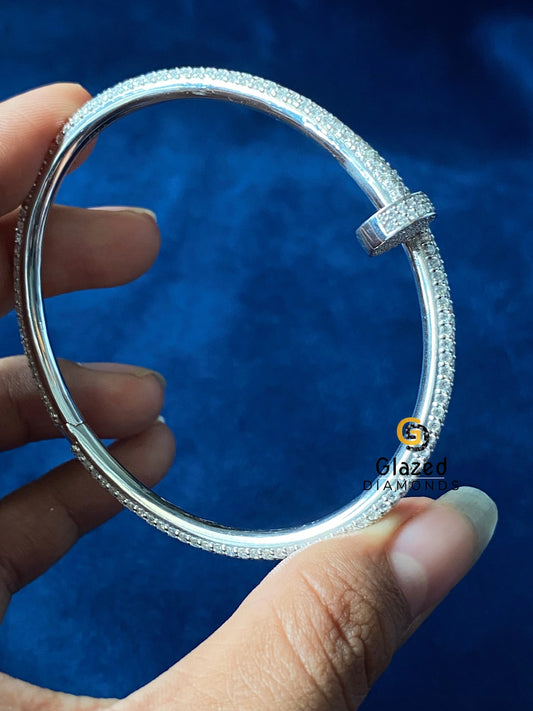 Round VVs Moissanite D Colorless Hip Hop Bracelet