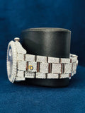 Round VVs Moissanite D Colorless Hip Hop Watch