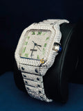 Round VVs Moissanite Diamond Studded Hip Hop Watch