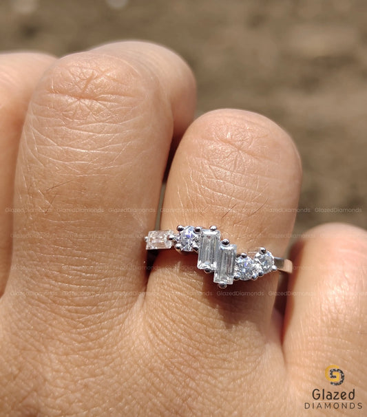 Round and Baguette Cut Band for her