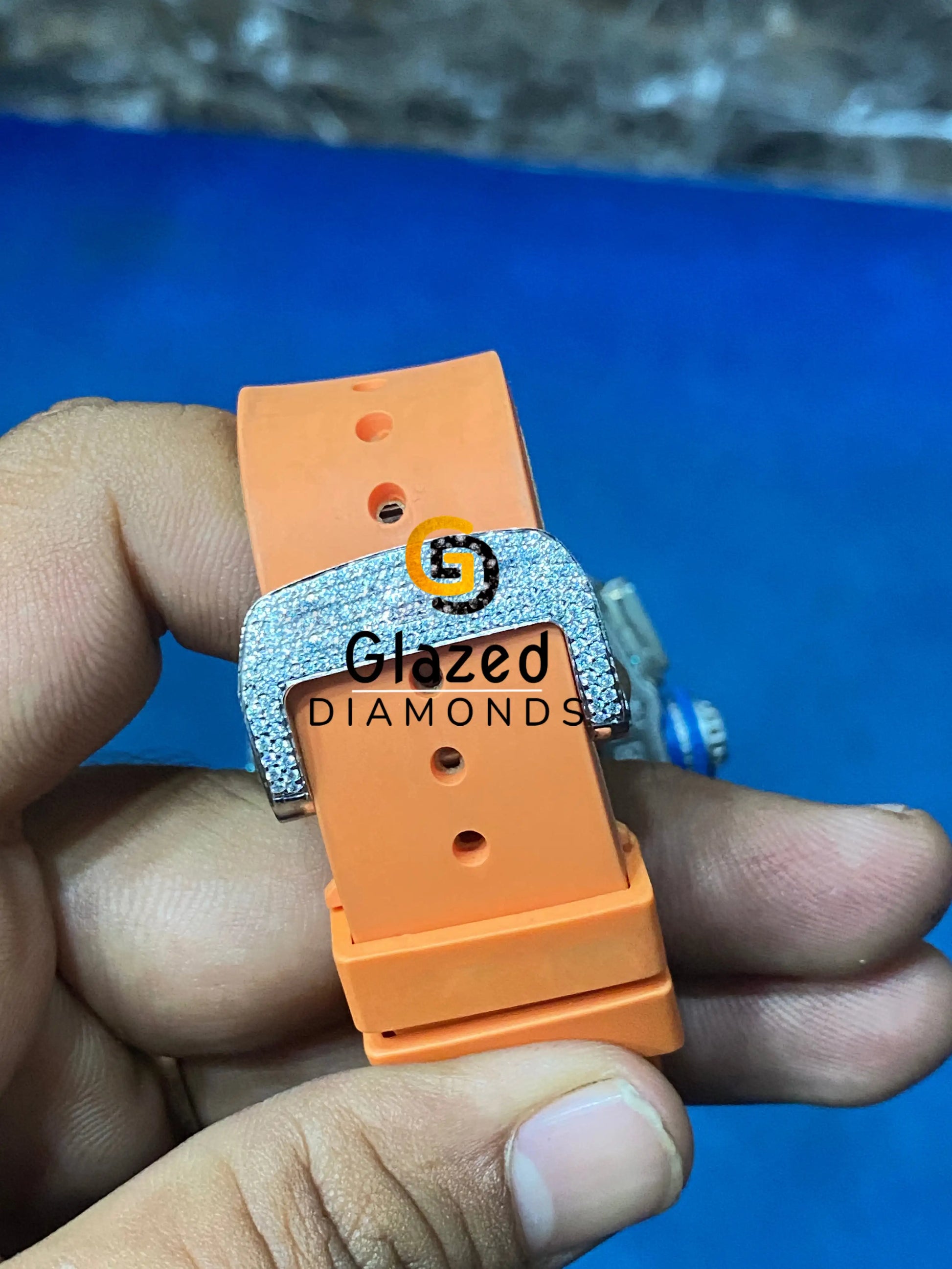 Silicon Belt Diamond Watch