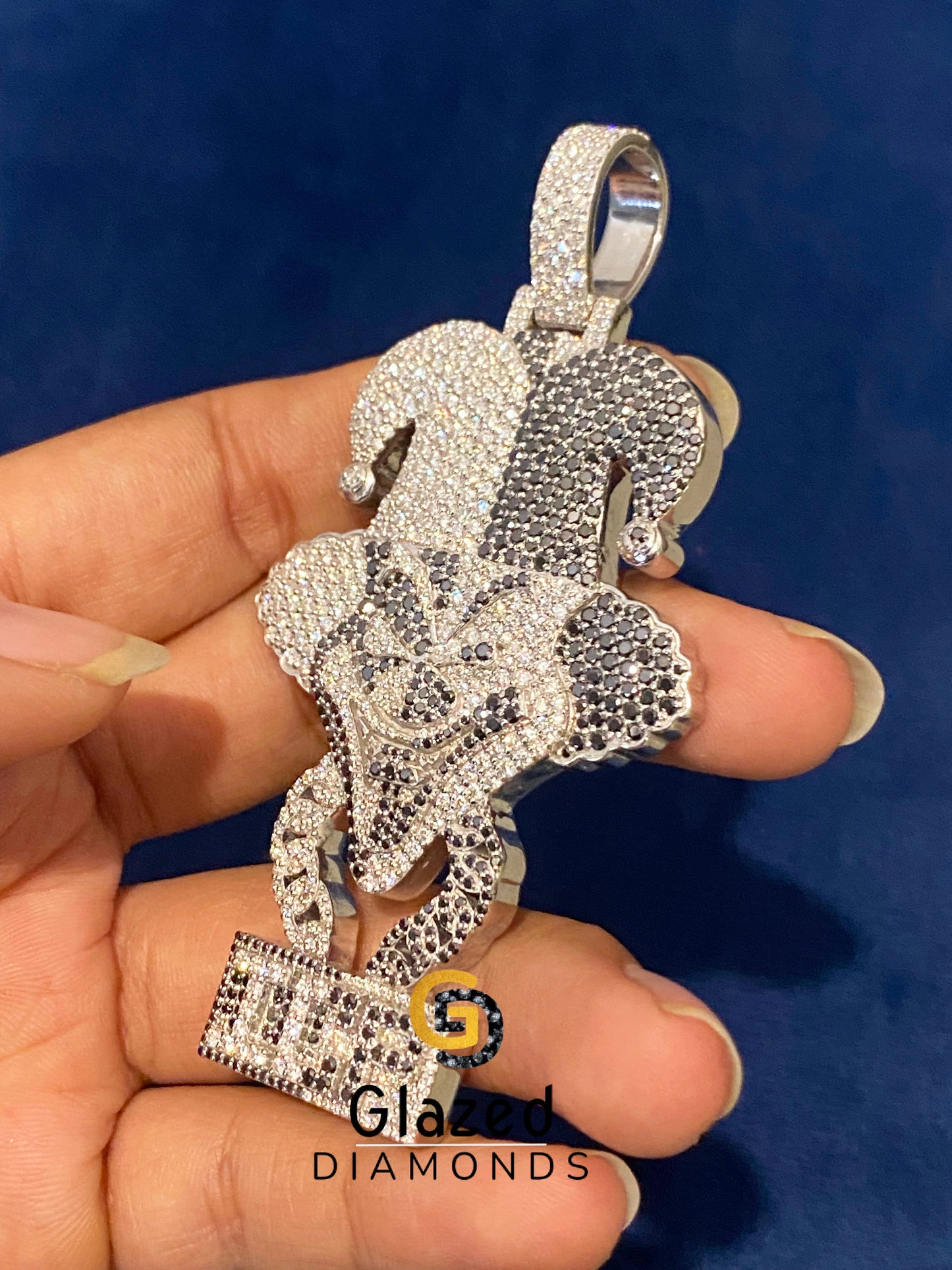 Silver ICP Carnival Of Carnage Moissanite Pendant