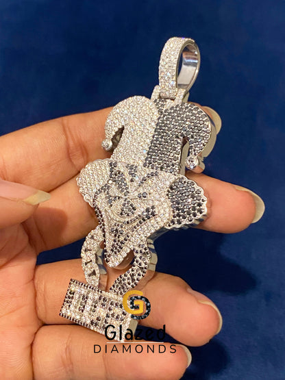 Silver ICP Carnival Of Carnage Moissanite Pendant