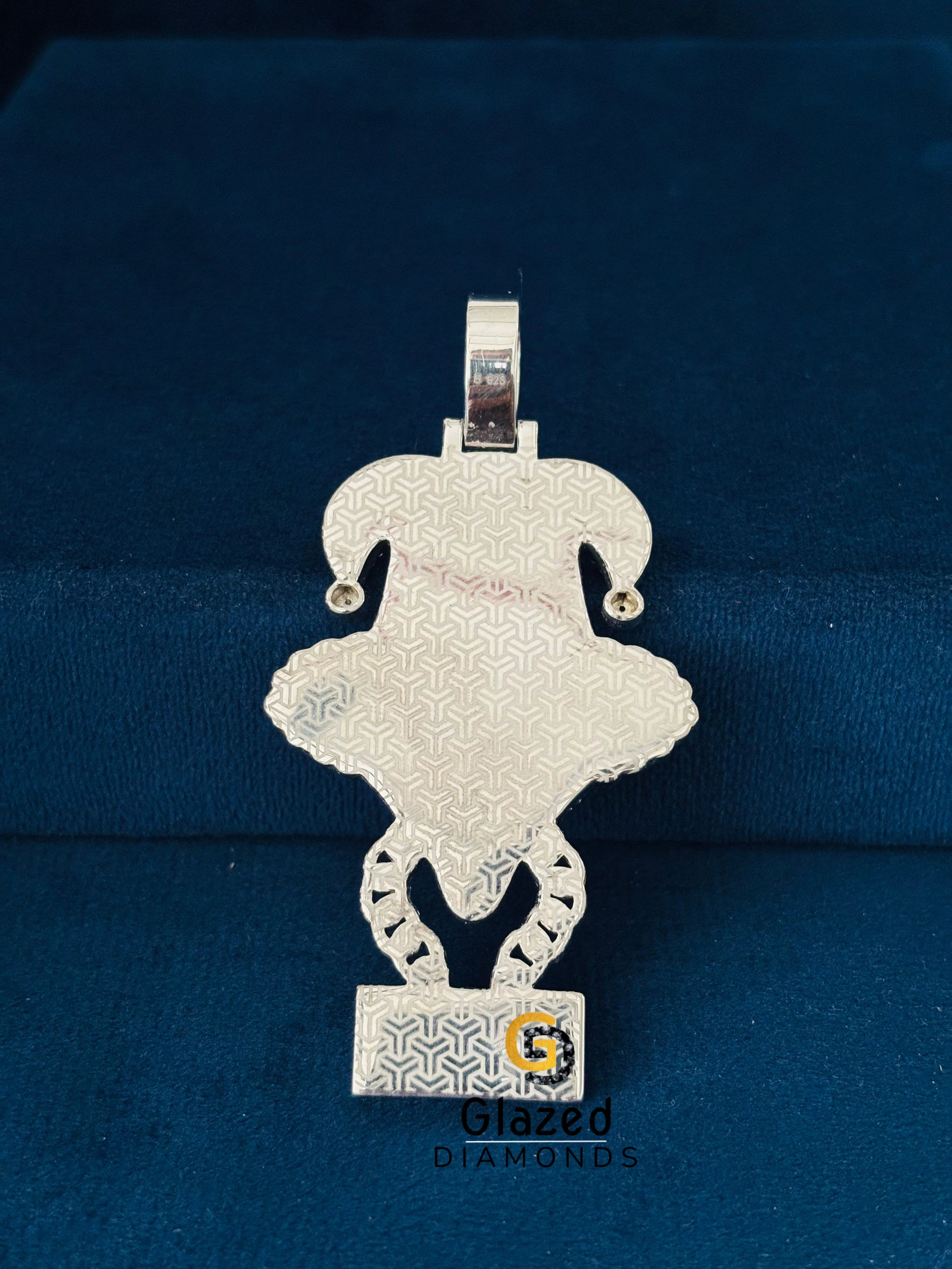 Silver ICP Moissanite Pendant