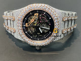Skeleton Bust Down Watch 