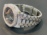 Skeleton Iced Out Moissanite Watch