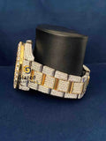 Sky Dweller Two Tone Stainless Steel Moissanite Watch