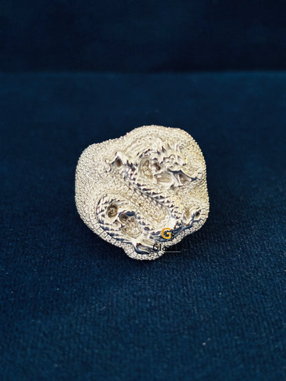 Snake Shape Moissanite Iced Out Ring