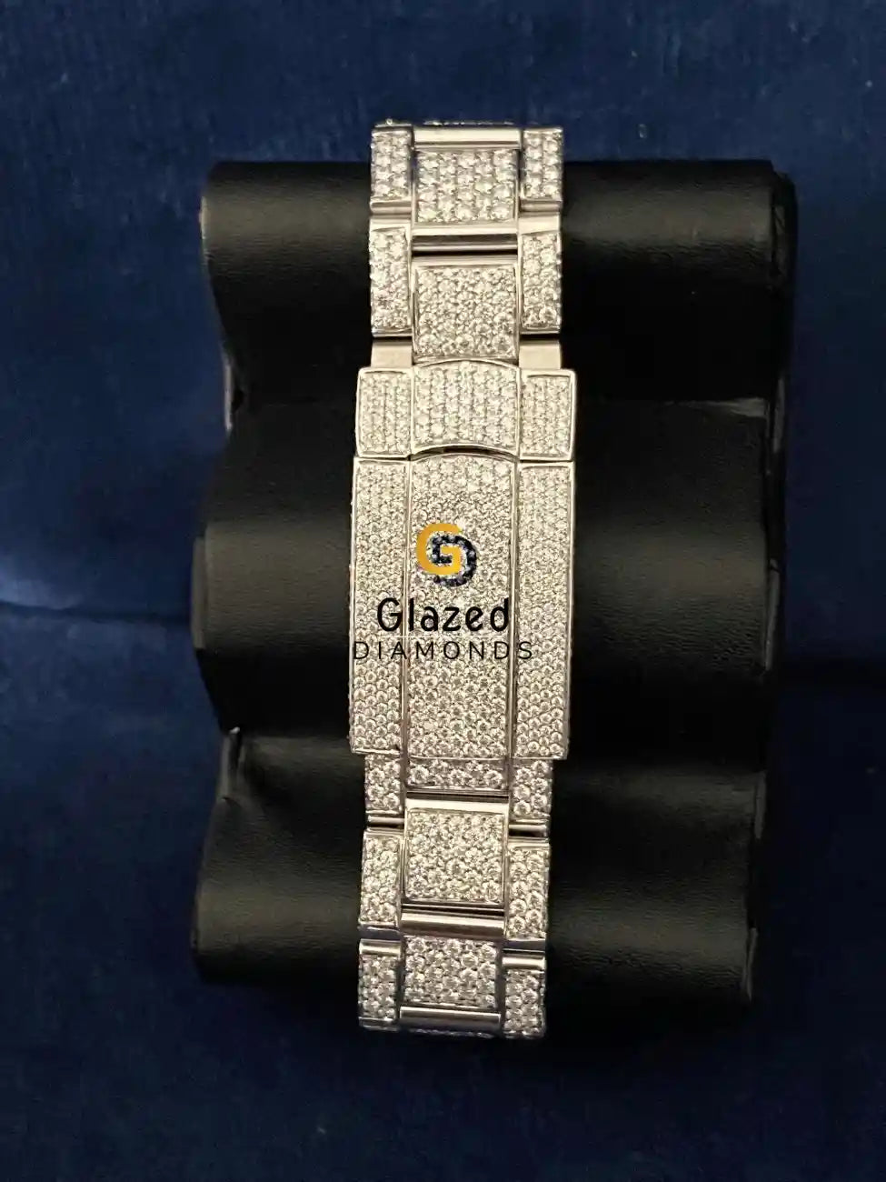 Stainless Steel D Colorless VVs Moissanite Hip Hop Watch