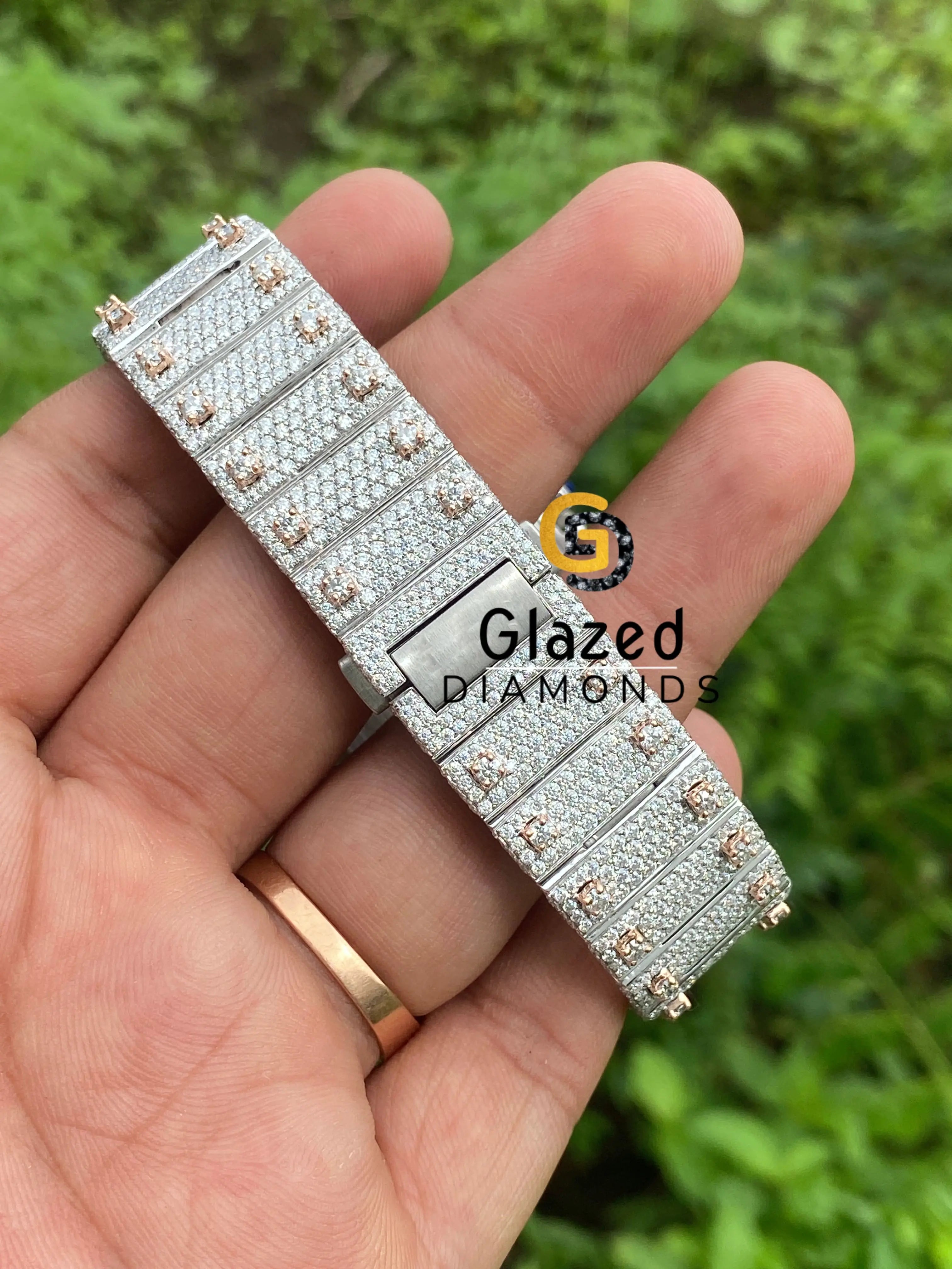 Stainless Steel Diamond Studded 2 Watch