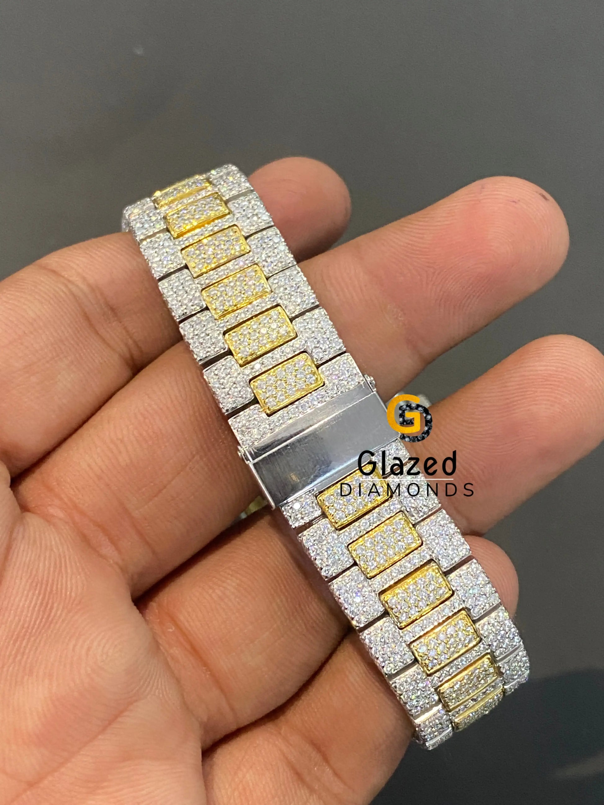 Stainless Steel Diamond Studded Watch 2 