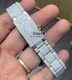 Stainless Steel Diamond Studded Watch For Him