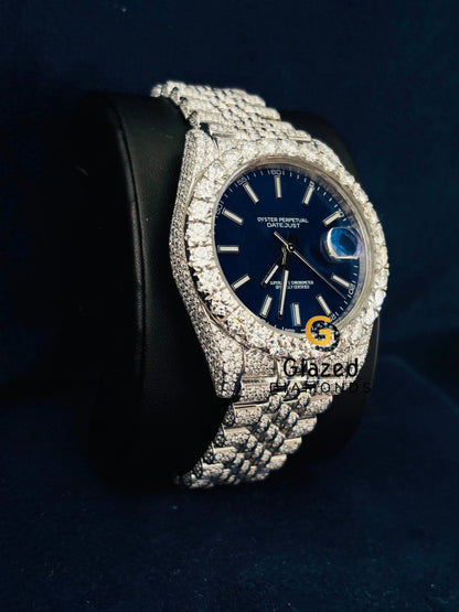 Stainless Steel Jubilee Strap Moissanite Watch