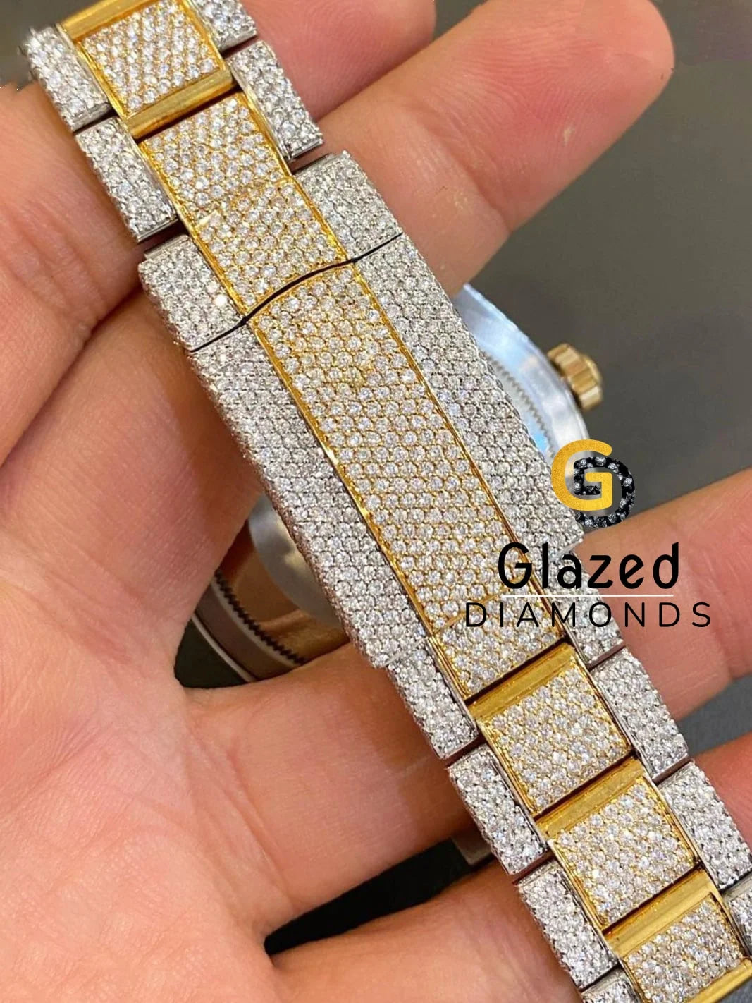 Stainless Steel Moissanite Watch 2