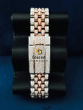 Stainless Steel Stick Dial Moissanite Diamond Studded Watch