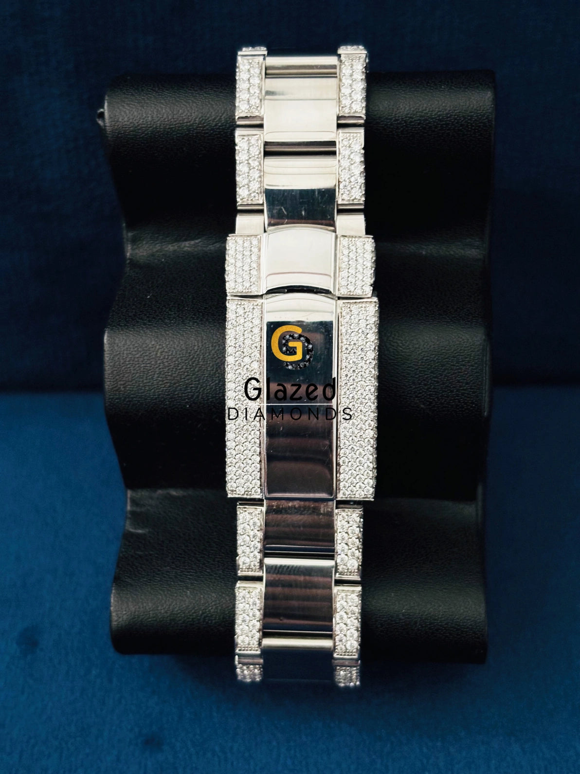 Stainless Steel VVS Moissanite Diamond Studded Fully Iced Out Watch