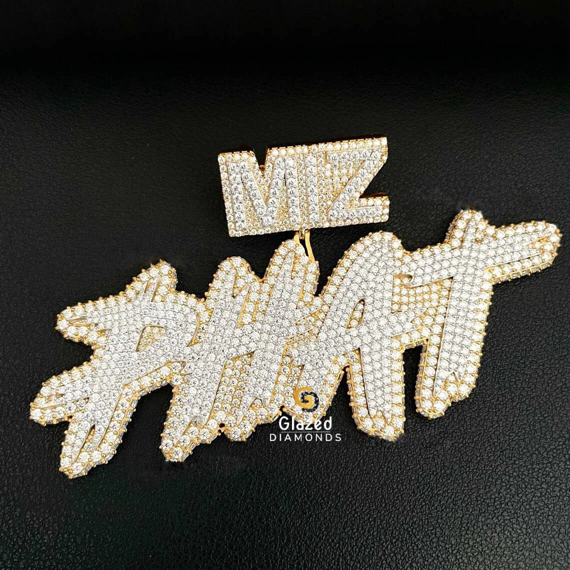 Hip Hop VVS Moissanite Diamond Custom Letters Pendant