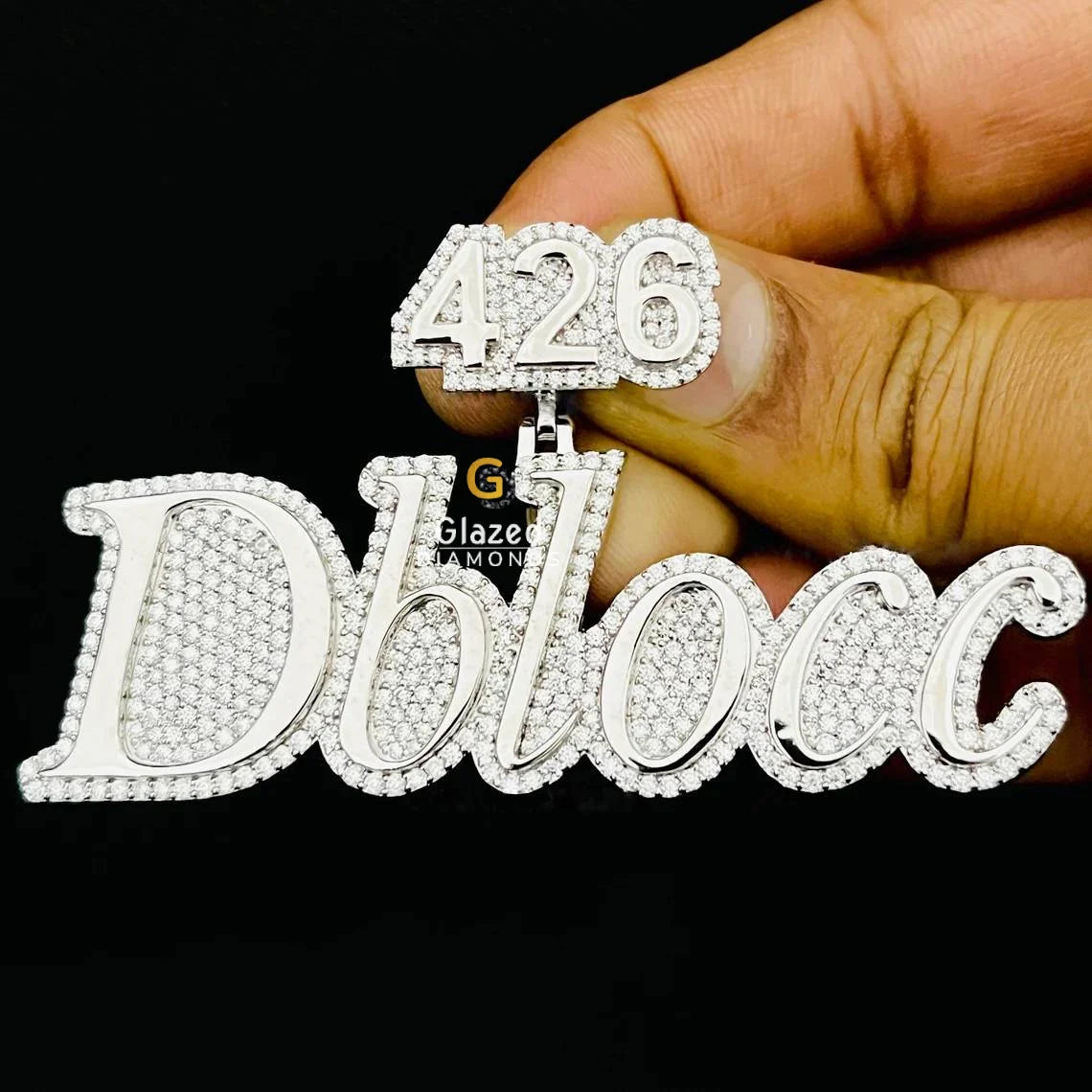 Bust Down Letter Name Hip Hop Custom Moissanite Pendant