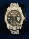 Stick Dial Fully Iced Out VVS Moissanite Watch
