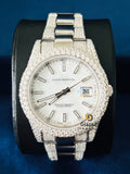 Stick Dial Round Moissanite Hip Hop Iced Out Watch