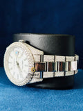 Stick Dial VVs Round Moissanite D Colorless Watch