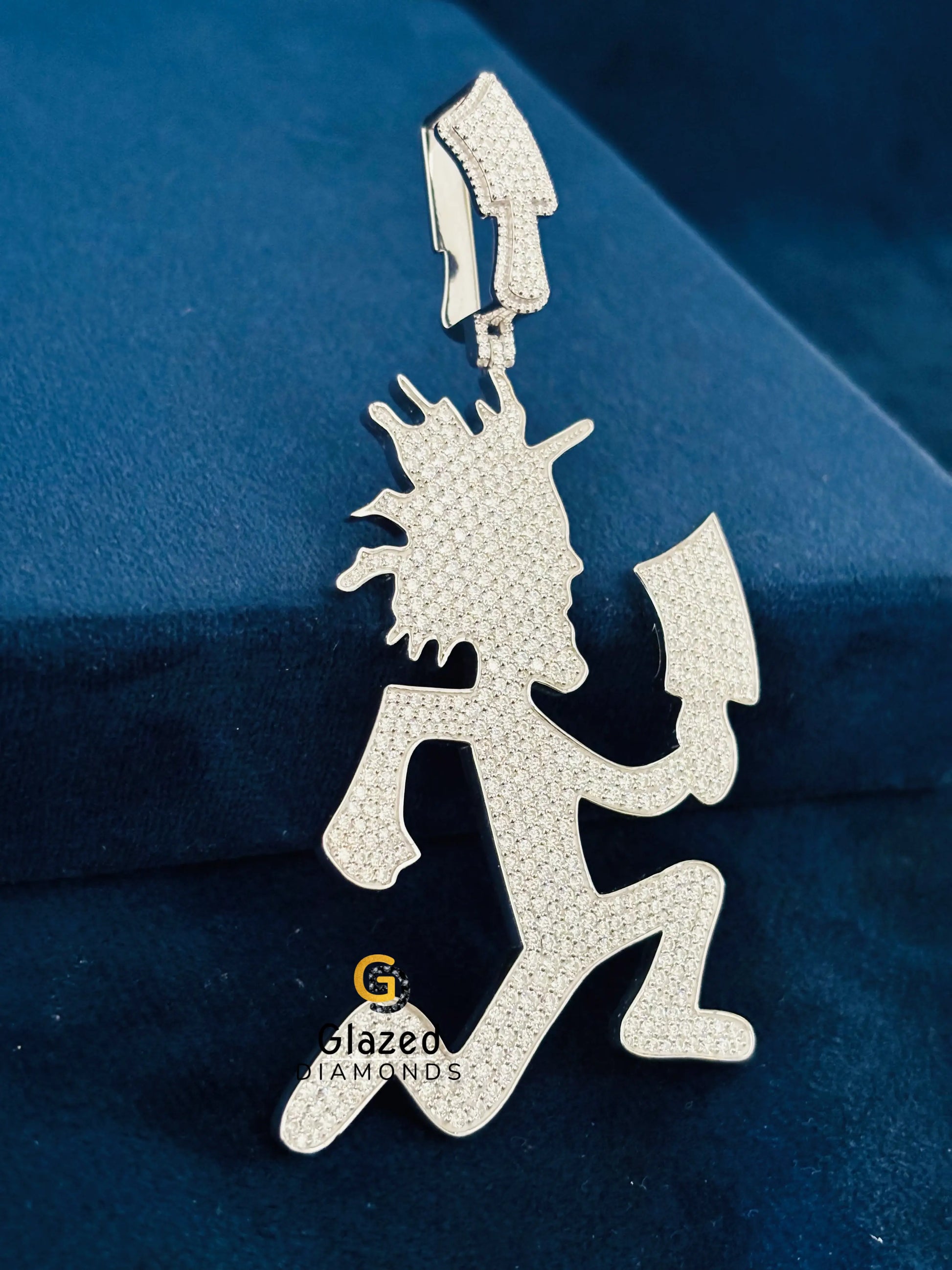 Studded 925 Silver Hatchment Pendant